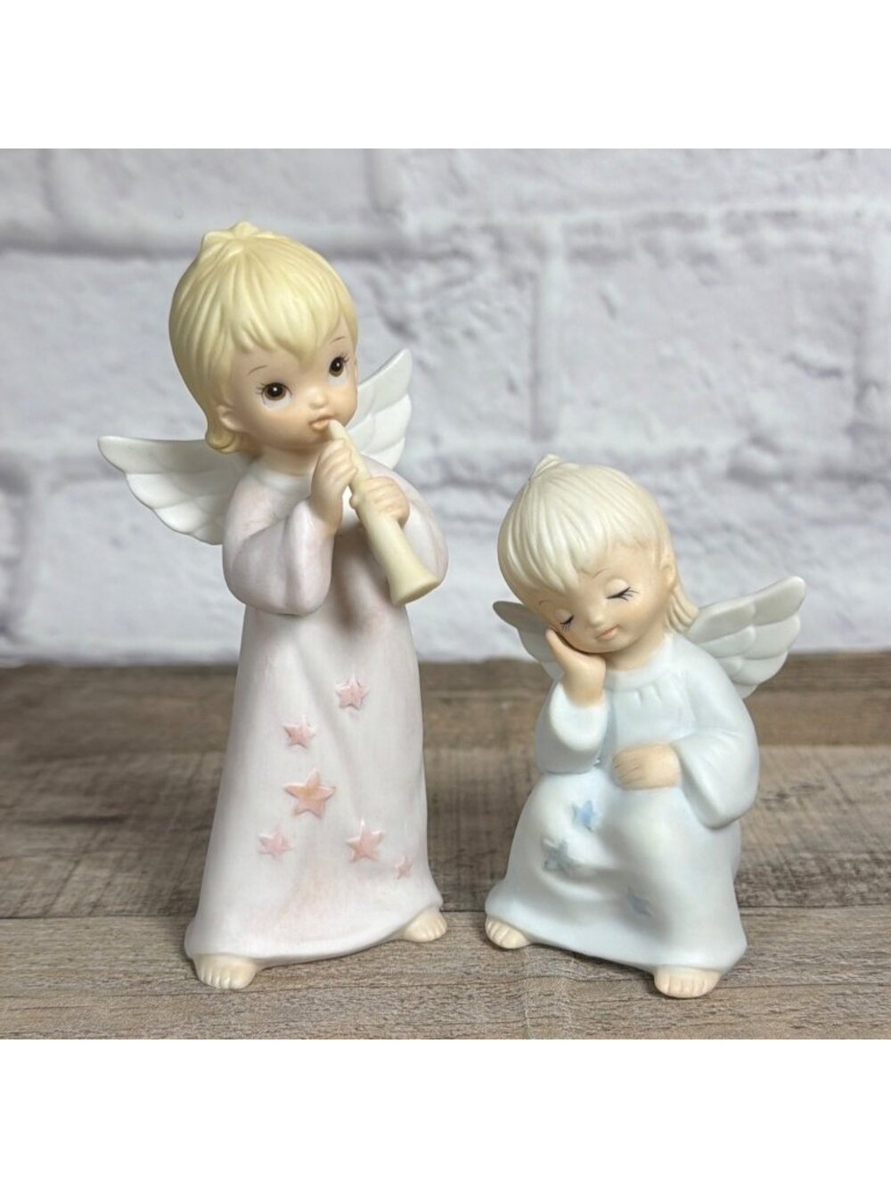 VTG 1982 Lefton Christopher Collection Angels Flute Now I Lay Me Down To Sleep